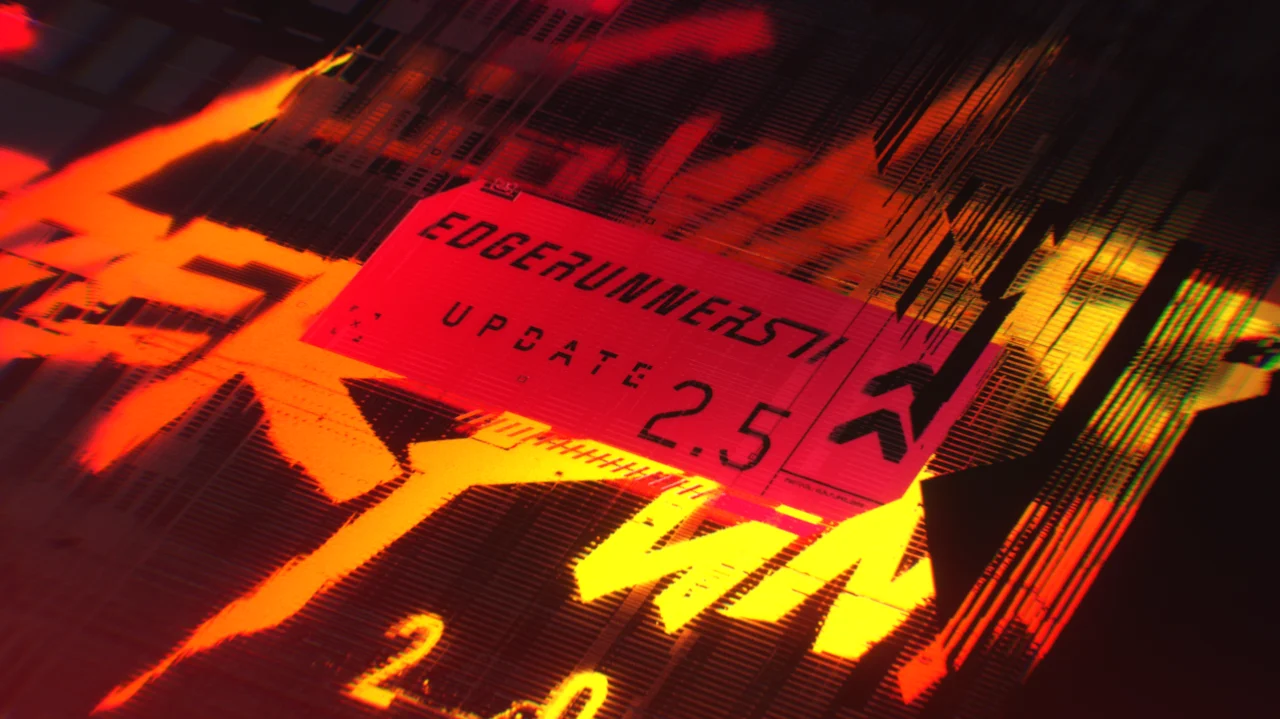 Cyberpunk 2077 Update 2.5 official promotional artwork.